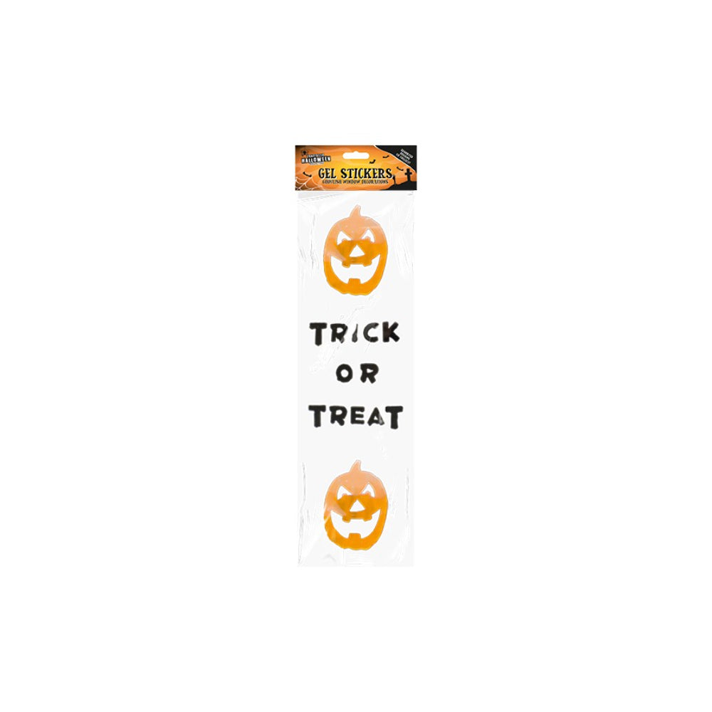 Halloween Gel Window Stickers - Assorted Designs and Colours, Spooky Motifs