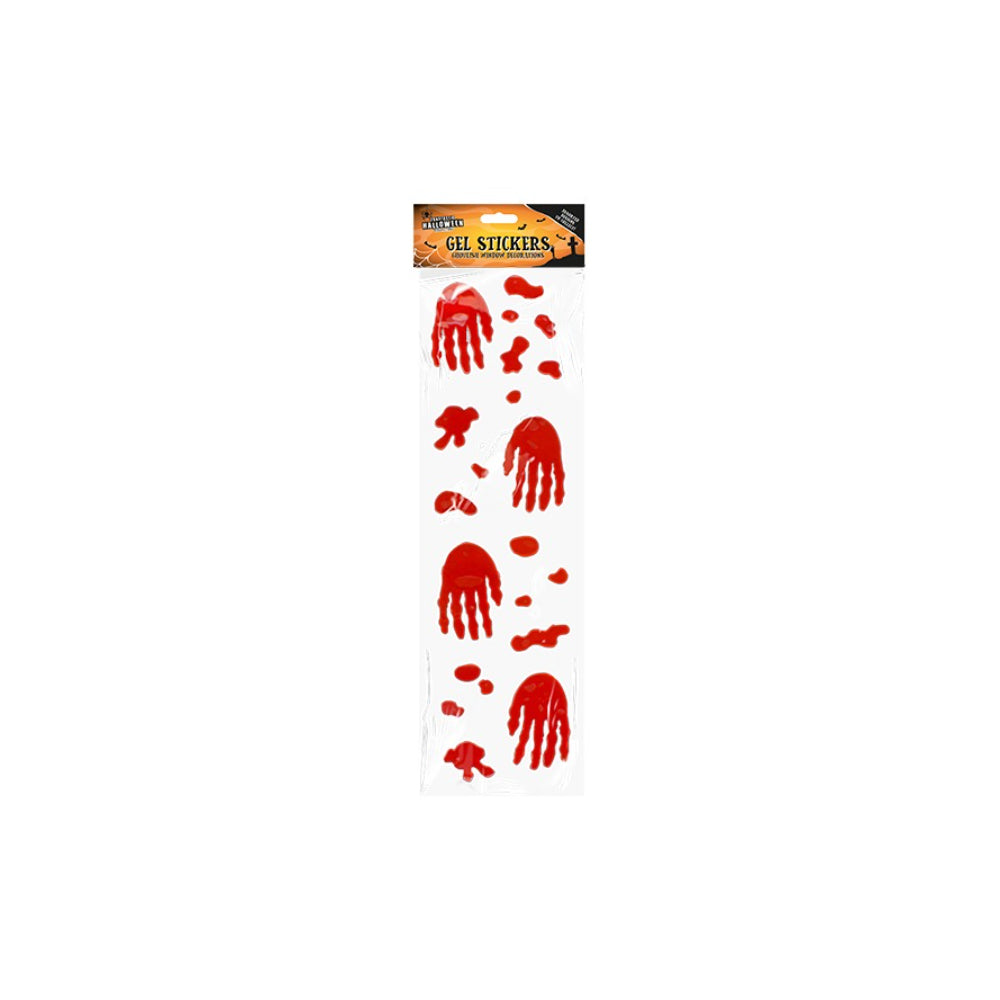 Halloween Gel Window Stickers - Assorted Designs and Colours, Spooky Motifs