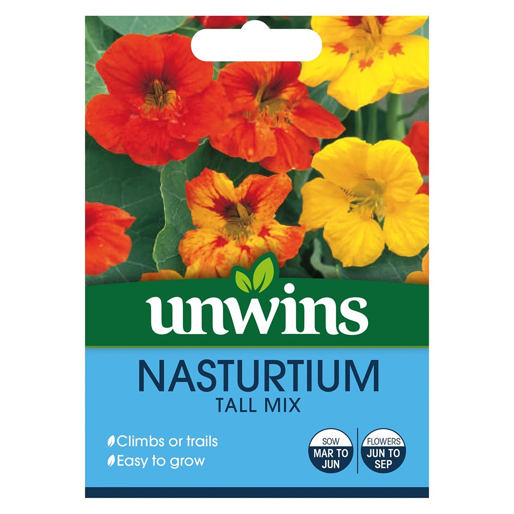 Nasturtium Tall Mix Flower Seeds