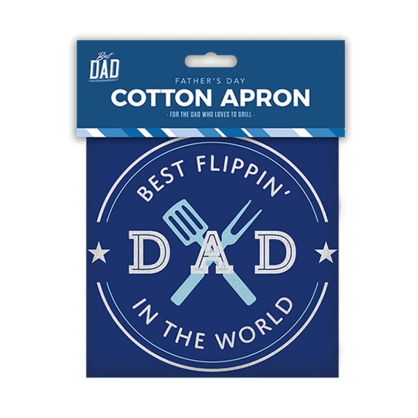 Father's Day Cotton Apron | Bold Grill Master Design