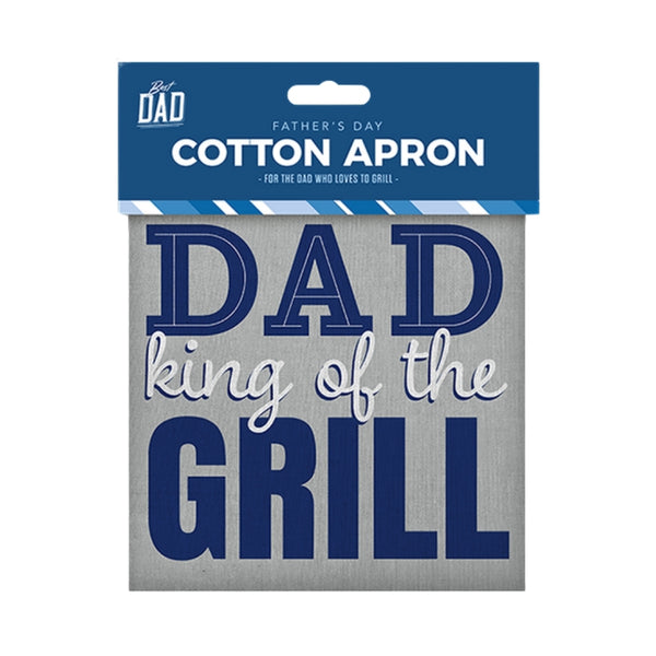 Father's Day Cotton Apron | Bold Grill Master Design