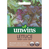 Lettuce Baby Leaf Mix Seeds | Disease Resistant Summer Salad Leaves