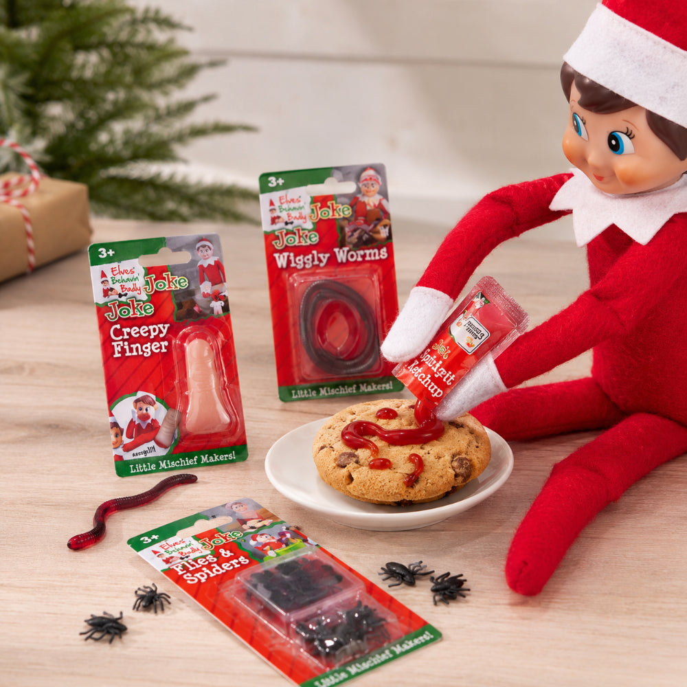 Naughty Elf Christmas Prank Toys - 8 Assorted Designs, Ages 3+