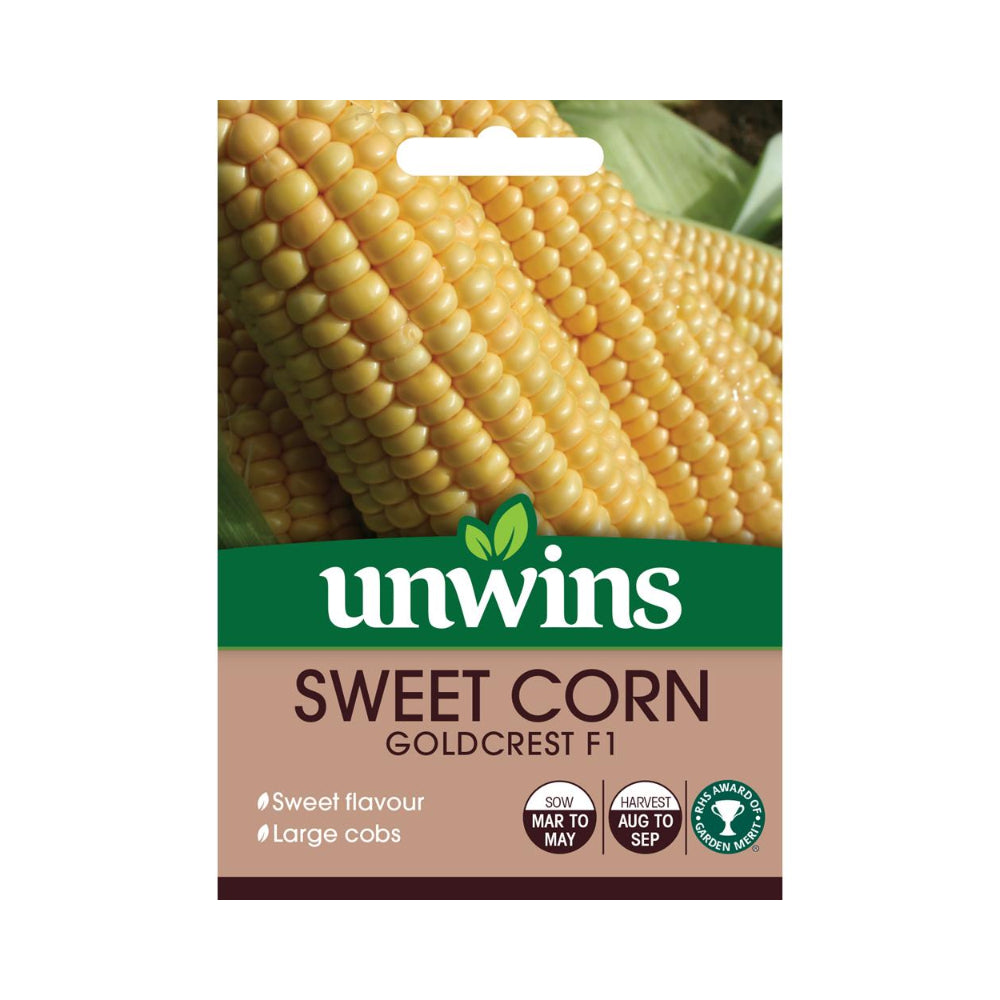 Sweet Corn Goldcrest F1 Vegetable Seeds