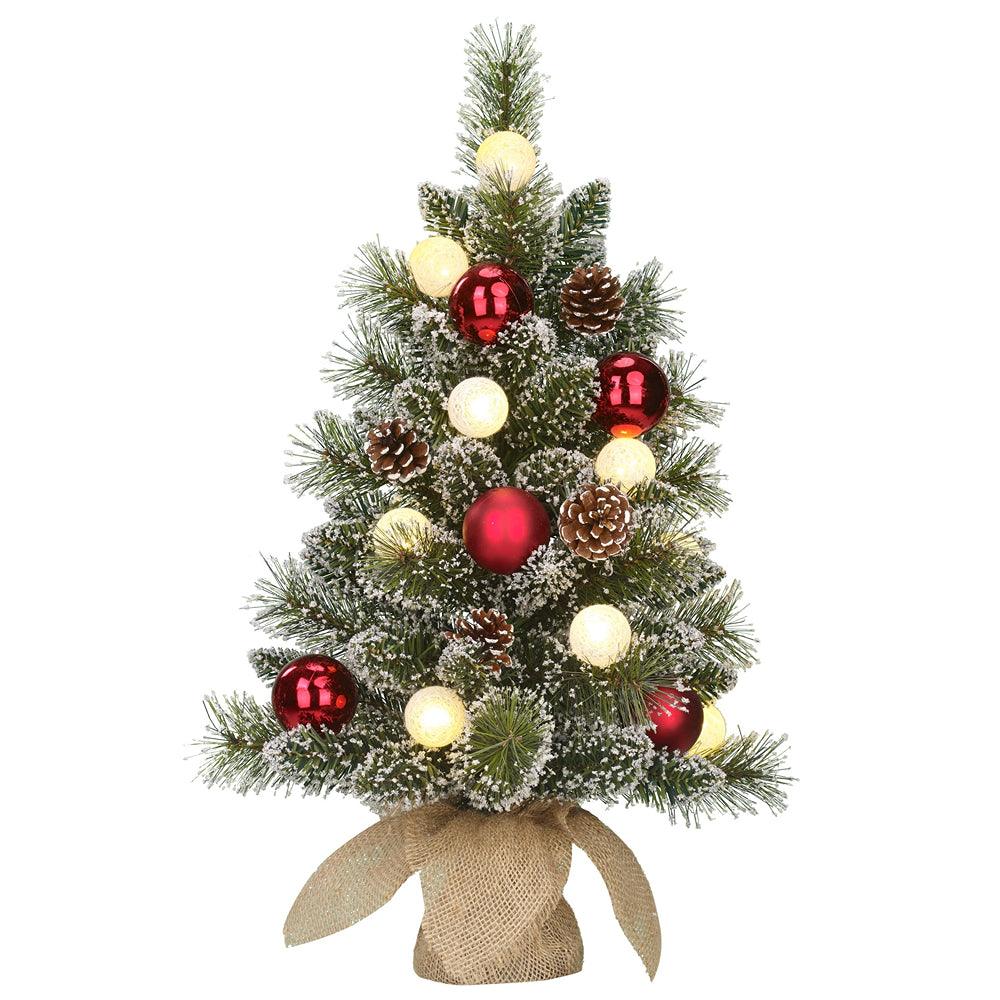 Kaprun Christmas Tree with Timer in Burlap Sack & Timer