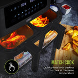 Tower Vortx 8L Dual Basket Digital Air Fryer with Vizion Viewing Windows
