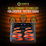 Tower Vortx 8L Dual Basket Digital Air Fryer with Vizion Viewing Windows