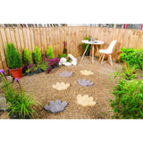 Animal Paw Twilight Stepping Stones | Assorted Colours, Paw-Print Design