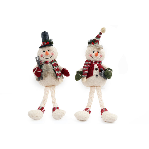 Christmas Dangly Legs Snowman Figurine | Assorted Designs, 24 x 65cm