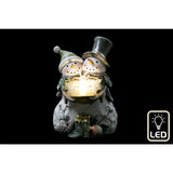 Christmas LED Snowman Couple Tabletop Decoration | 22 x 15cm, Warm Glow