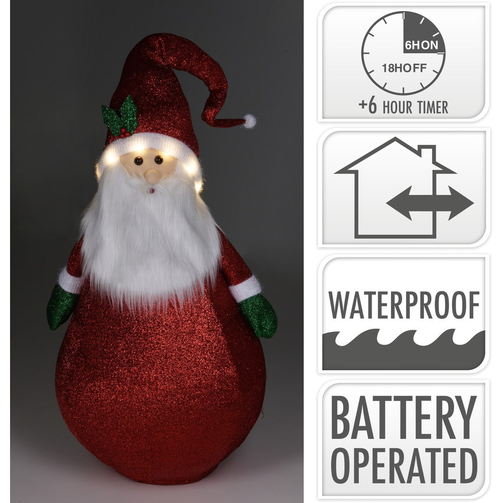 Santa Christmas Decoration with Collapsible Body | 120cm Height