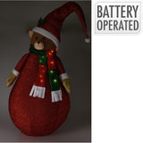 Christmas Bear Decoration with LED Lights | 120cm Collapsible Body