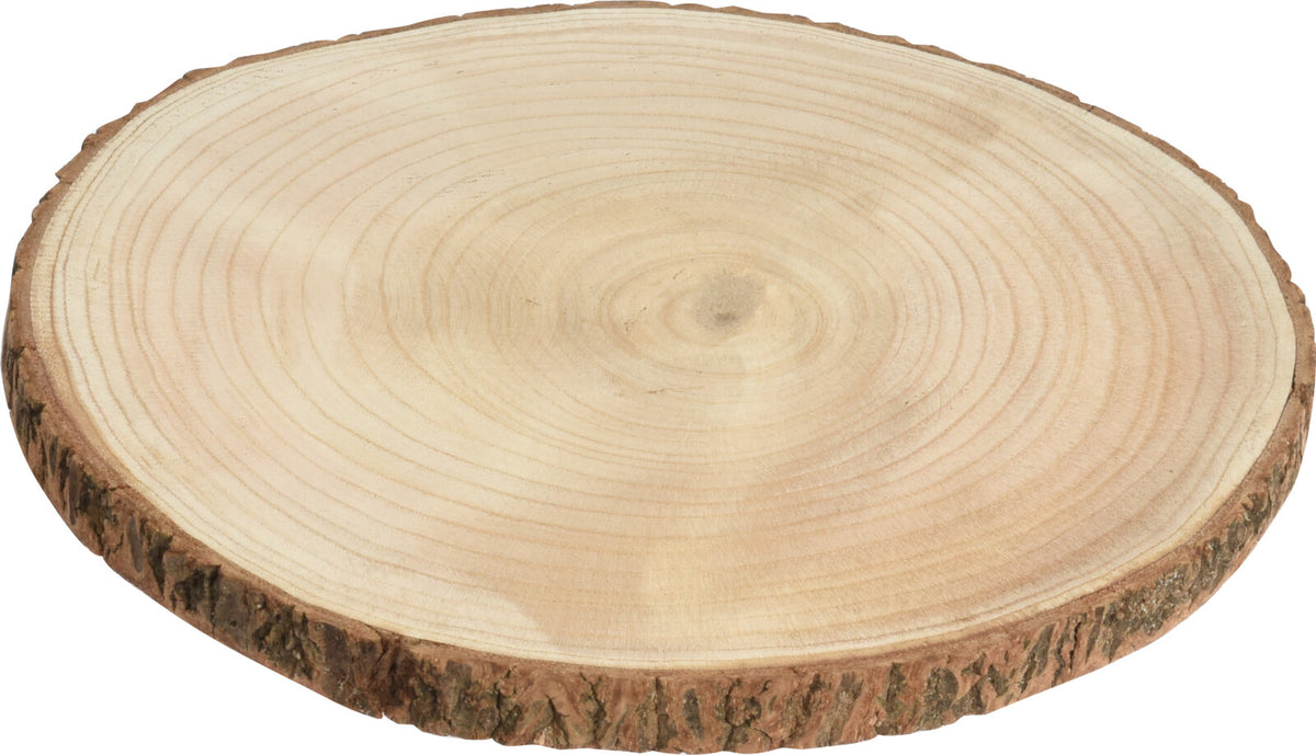 Koopman Rustic Wooden Slice Bark | D.25cm