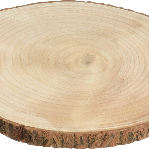 Koopman Rustic Wooden Slice Bark | D.25cm