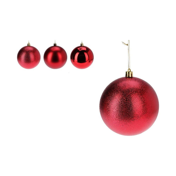 Red Christmas Bauble | Assorted | 12cm