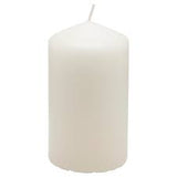 Ivory Decorative Pointed Top Pillar Candles | Pack of 7, Assorted