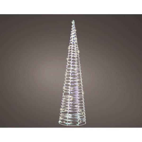 Micro LED Cone Light Iridescent Warm White | 60cm Christmas Decoration