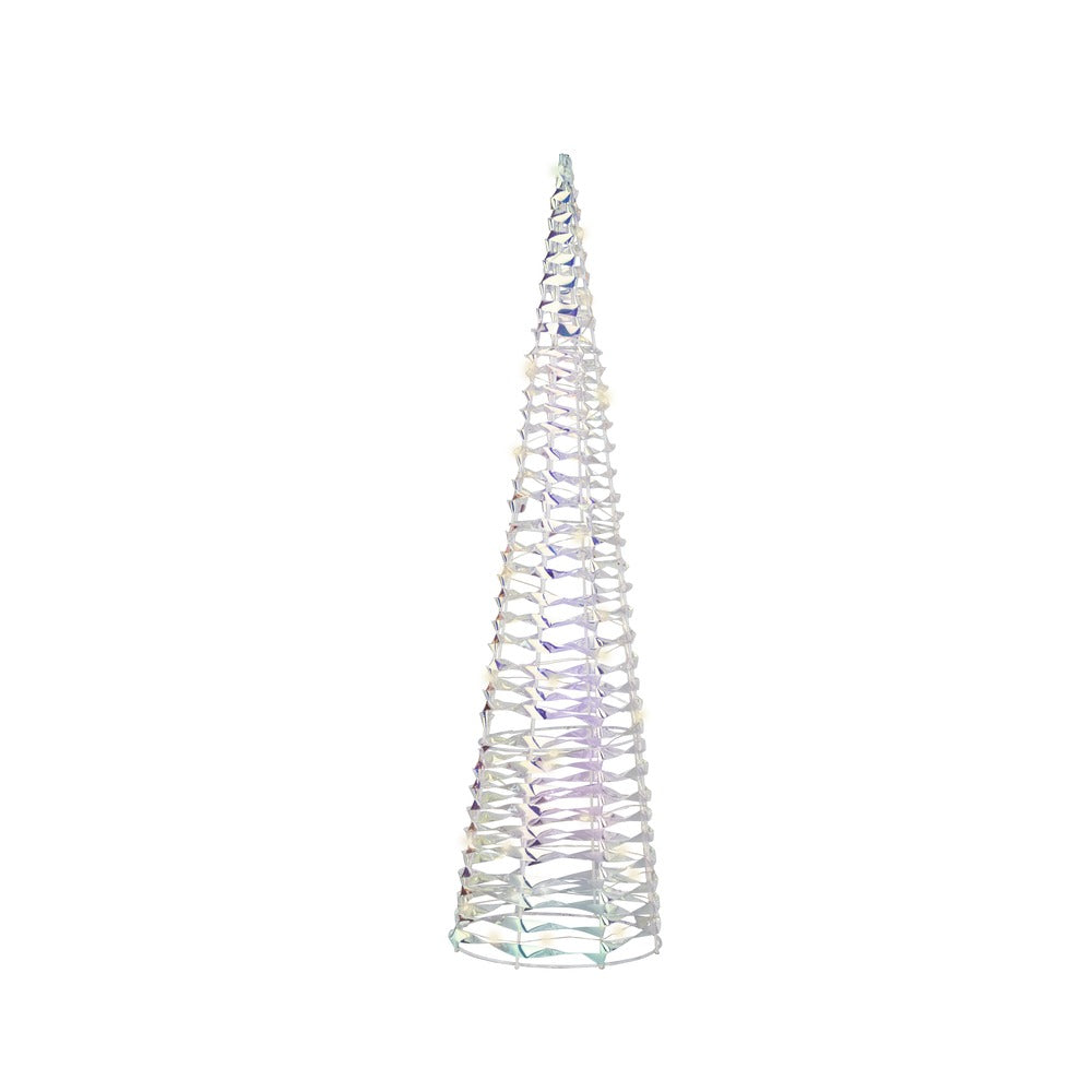 Micro LED Cone Light Iridescent Warm White | 60cm Christmas Decoration