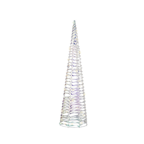 Micro LED Cone Light Iridescent Warm White | 60cm Christmas Decoration