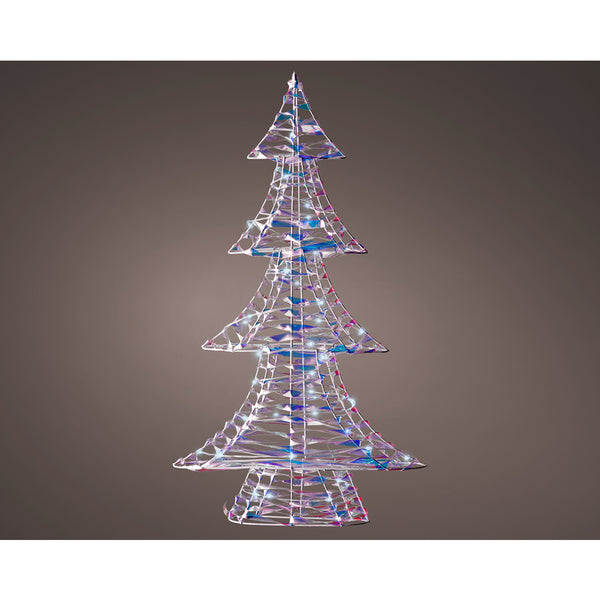 Christmas Micro LED Iridescent Tree Tabletop Decoration | 60cm, Cool White