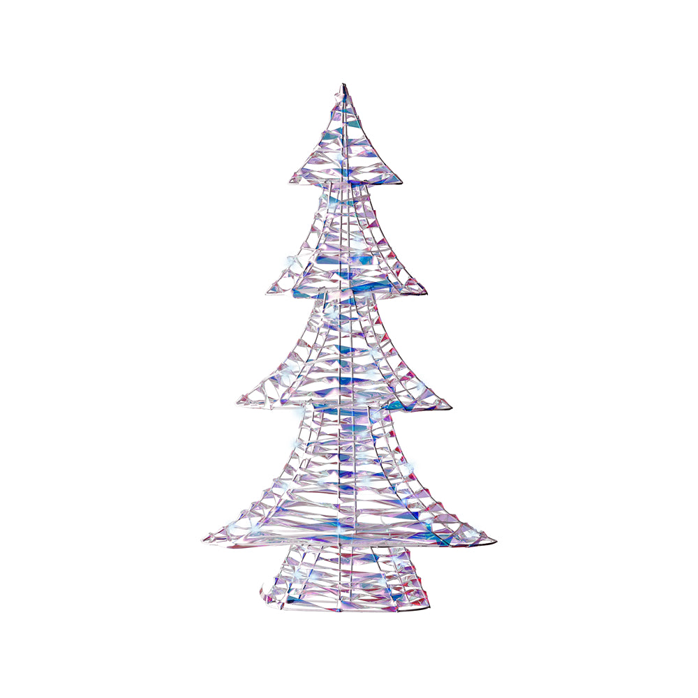 Christmas Micro LED Iridescent Tree Tabletop Decoration | 60cm, Cool White