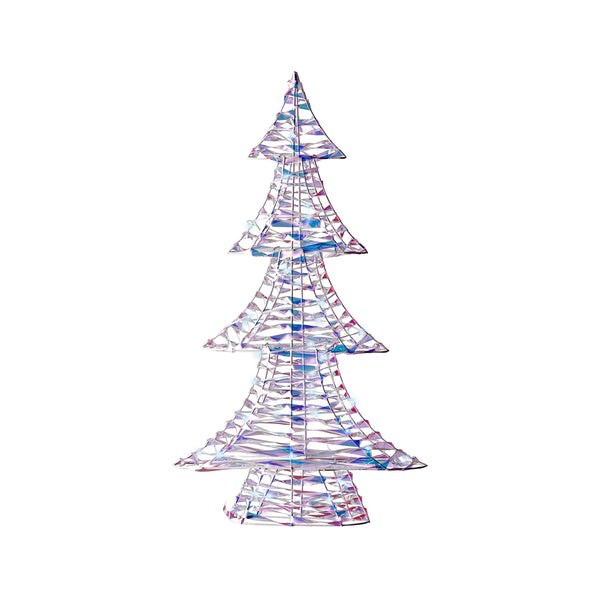 Christmas Micro LED Iridescent Tree Tabletop Decoration | 60cm, Cool White