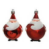 Christmas Santa Hanging Decorations | Glitter Finish 8.5cm