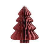 Christmas Hanging Paper Tree Decoration Red | 15cm Size
