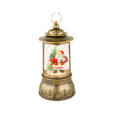 Christmas LED Water Spinner Lantern | 23.8 cm, Glitter Snow Globe