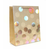 Tallon Large Gift Bag - Gold Spots - Holographic Dots