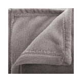 Atmosphera Grey Plaid Velvety Plush Throw Blanket | 125 x 150cm