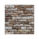 Stick'N Look Taupe Stacked Stone-Effect Wall Tile Stickers | Pack of 2