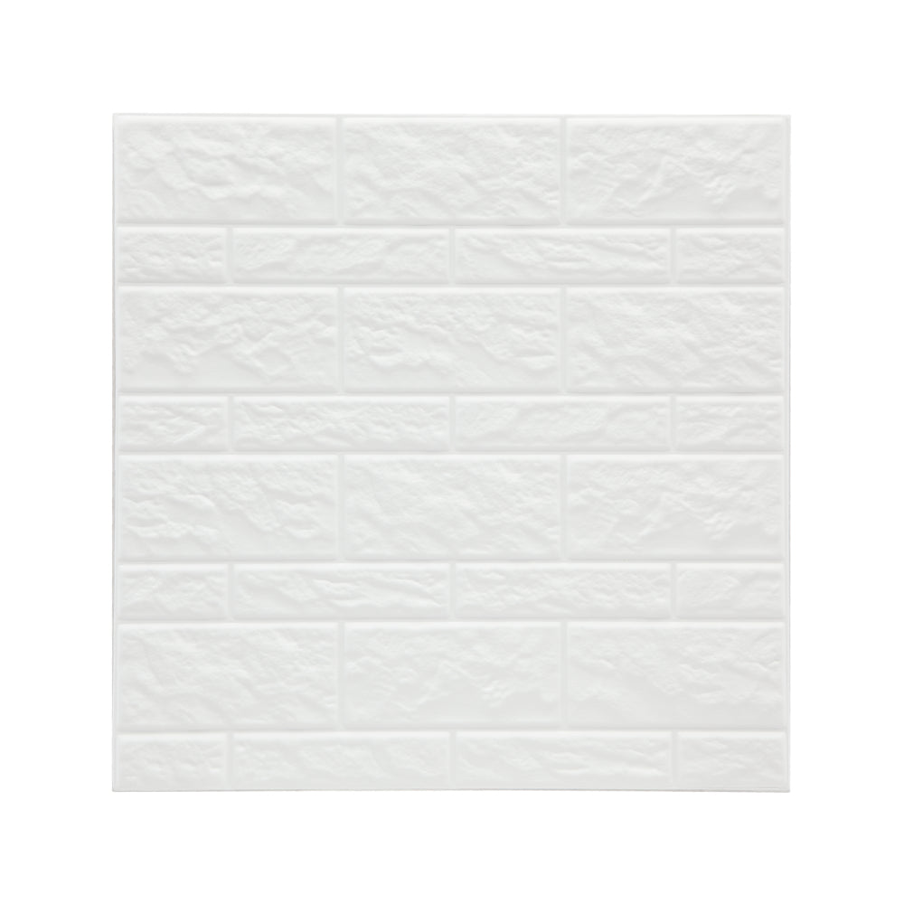 Stick'N Look White 3D Wall Tile Stickers | Pack of 2, 30 x 30 cm