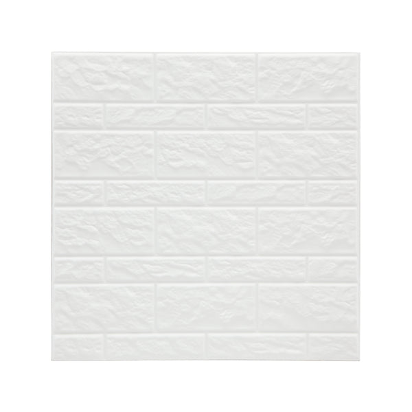 Stick'N Look White 3D Wall Tile Stickers | Pack of 2, 30 x 30 cm