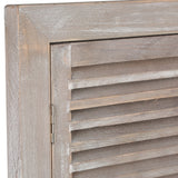 Atmosphera Alana Shutter Wall Mirror | 50 x 65cm, Distressed Grey