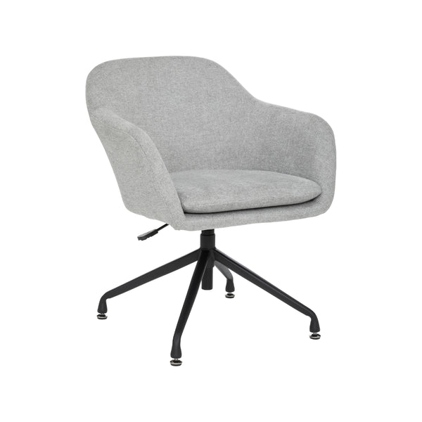 Atmosphera Sipca Grey Swivel Office Chair | Height Adjustable, Padded