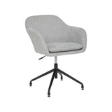 Atmosphera Sipca Grey Swivel Office Chair | Height Adjustable, Padded