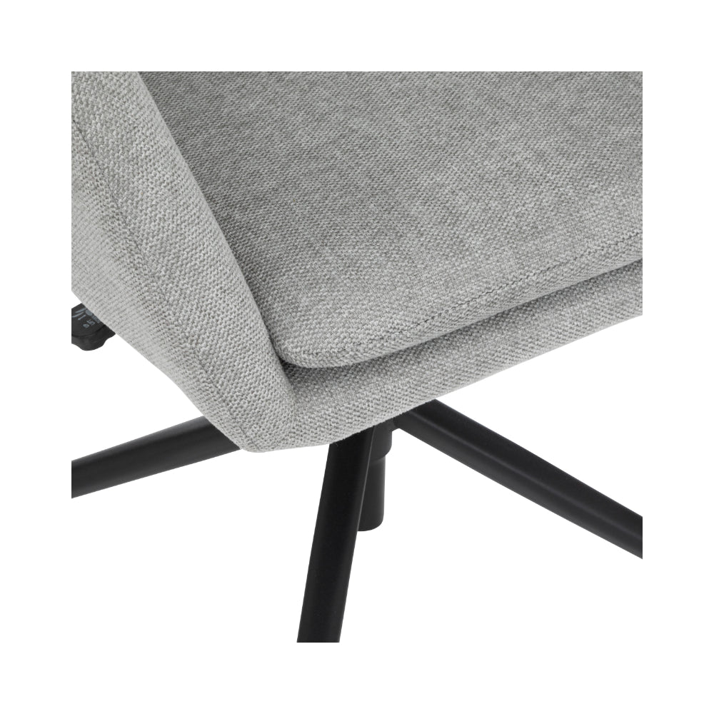 Atmosphera Sipca Grey Swivel Office Chair | Height Adjustable, Padded