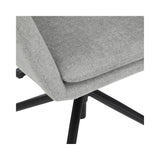 Atmosphera Sipca Grey Swivel Office Chair | Height Adjustable, Padded