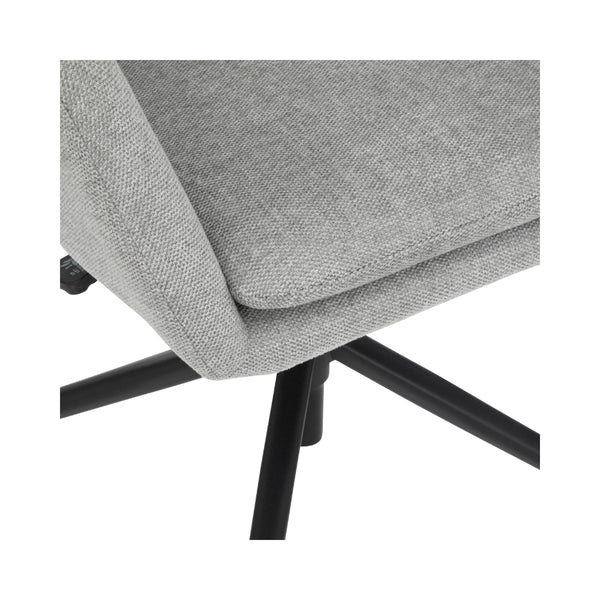 Atmosphera Sipca Grey Swivel Office Chair | Height Adjustable, Padded