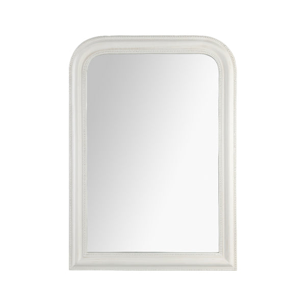 Atmosphera Adele Rounded Wall Mirror | White, 74 x 104cm, Arched Top