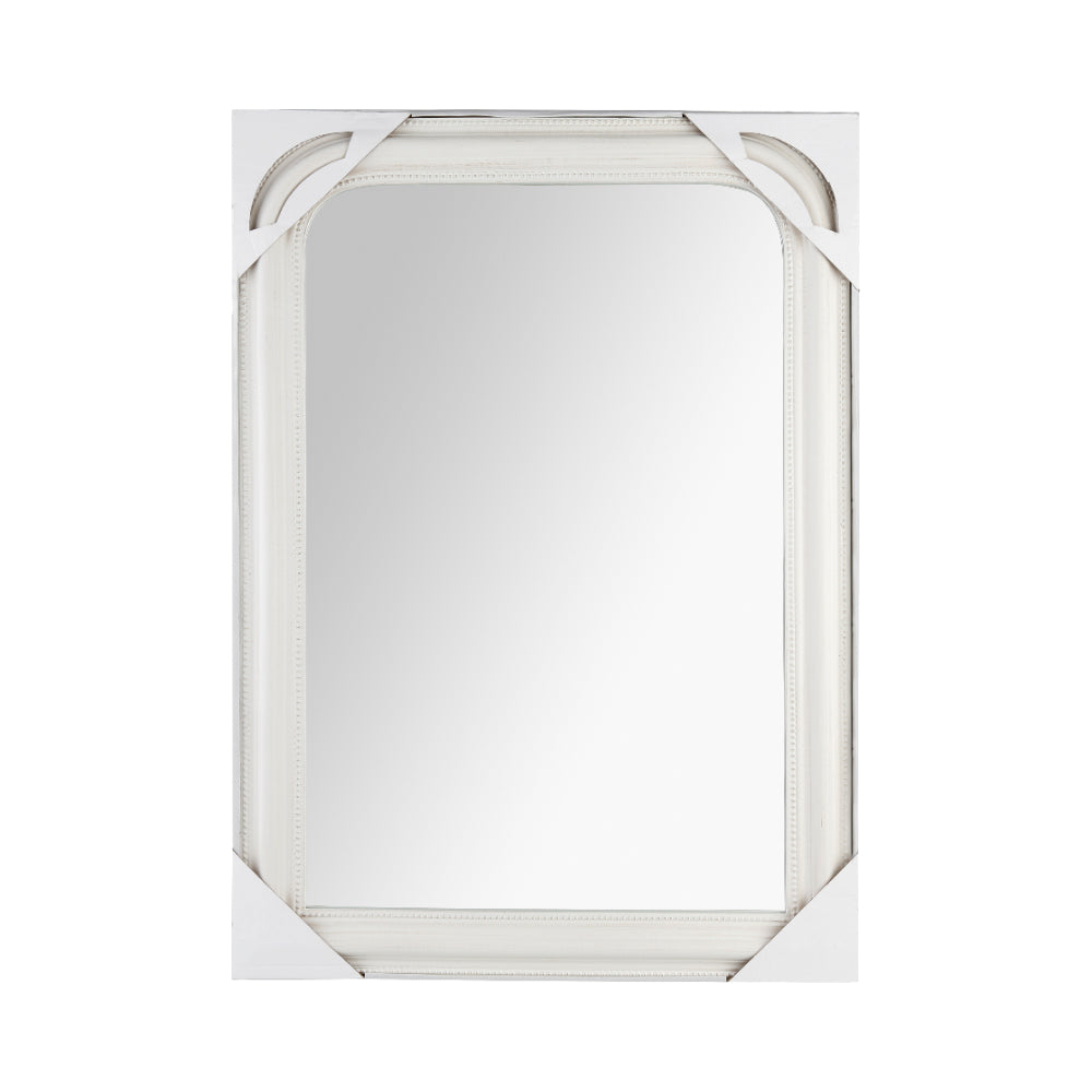 Atmosphera Adele Rounded Wall Mirror | White, 74 x 104cm, Arched Top