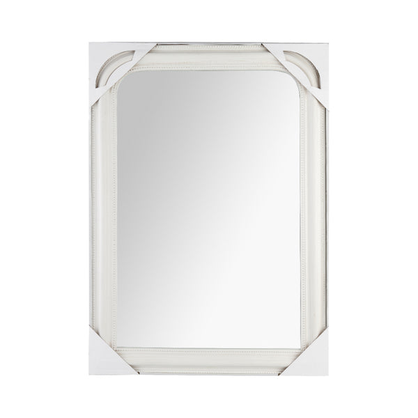 Atmosphera Adele Rounded Wall Mirror | White, 74 x 104cm, Arched Top