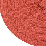Secret de Gourmet Olivia Round Woven Placemat | 38cm, Terracotta Red