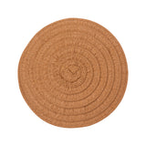 Secret de Gourmet Olivia Textured Woven Round Placemat | Camel, 38cm