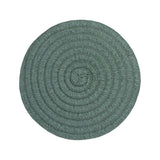 Secret de Gourmet Olivia Round Woven Placemat | 38cm, Green