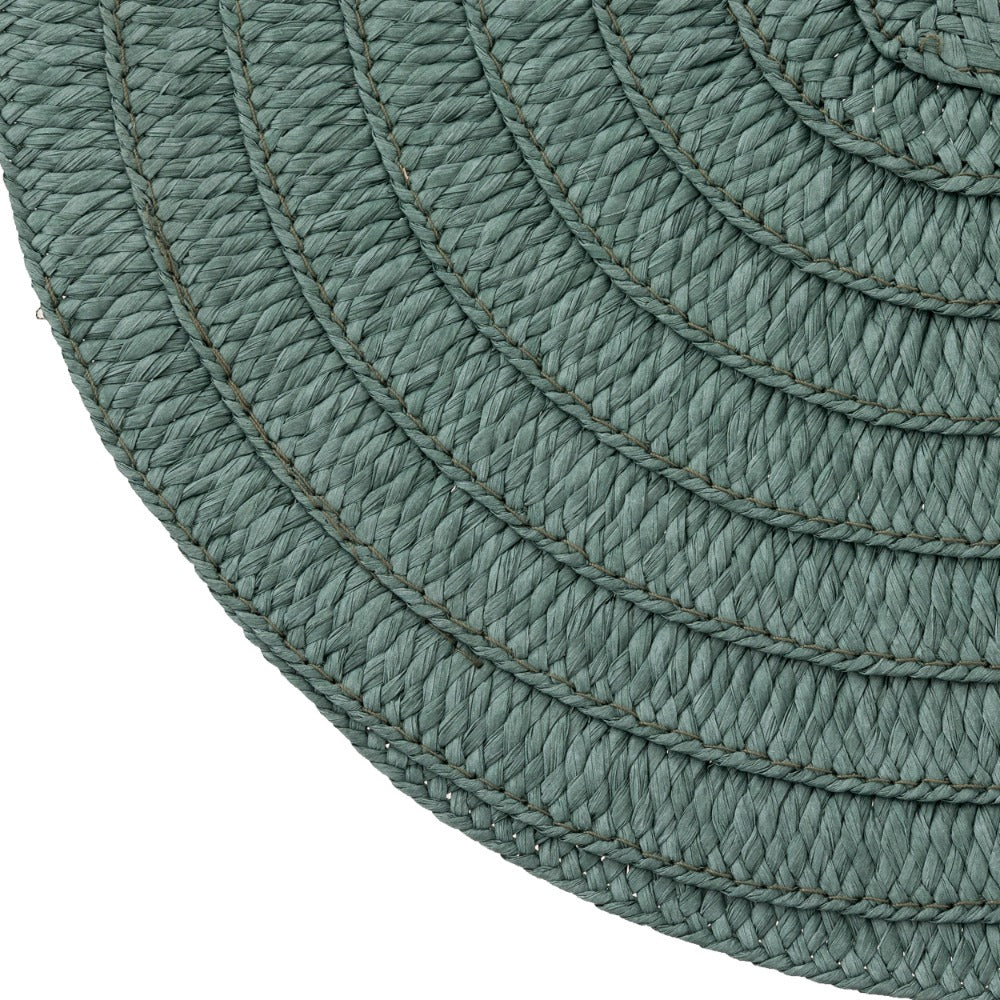 Secret de Gourmet Olivia Round Woven Placemat | 38cm, Green