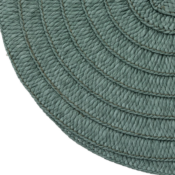 Secret de Gourmet Olivia Round Woven Placemat | 38cm, Green