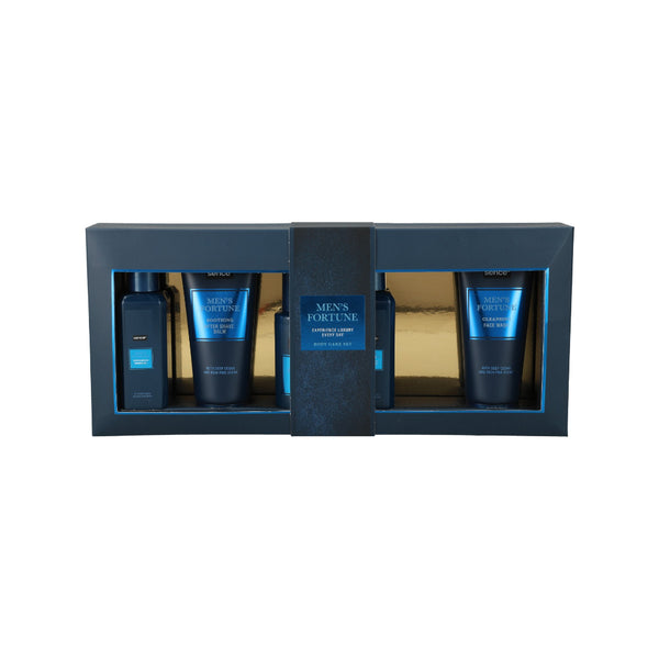 Sence Collecton Men's Fortune Grooming Gift Set | 5 Pieces, Aftershave Balm