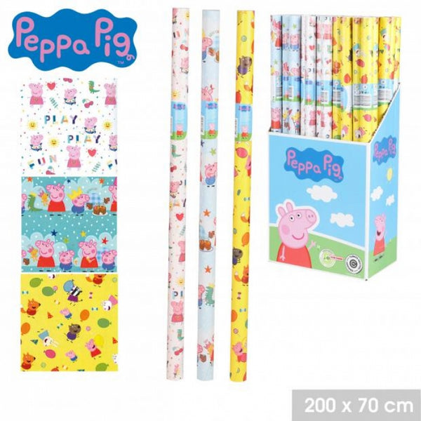 Urban Living Vibrant Peppa Pig Gift Wrap | 2m